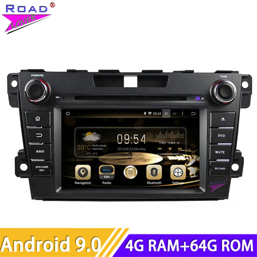 Roadlover Android 9,0 автомобильный DVD Автомобильный плеер видео для Mazda CX-7 2007-Стерео gps навигация Magnitol 2 Din радио Восьмиядерный