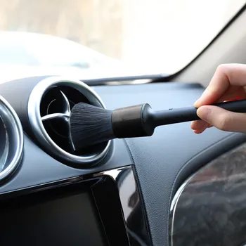 

5PCS Car Wash Cleaning Tool Kit Soft Bristle Brush Cleaning Brush Set For Interior Dashboard Wheel Rims Black Brushes