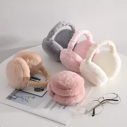 Soft Plush Ear Warmer Winter Warm Earmuffs For Women Men Fashion Solid Color Earflap Outdoor Cold Protection Ear-Muffs Ear Cover