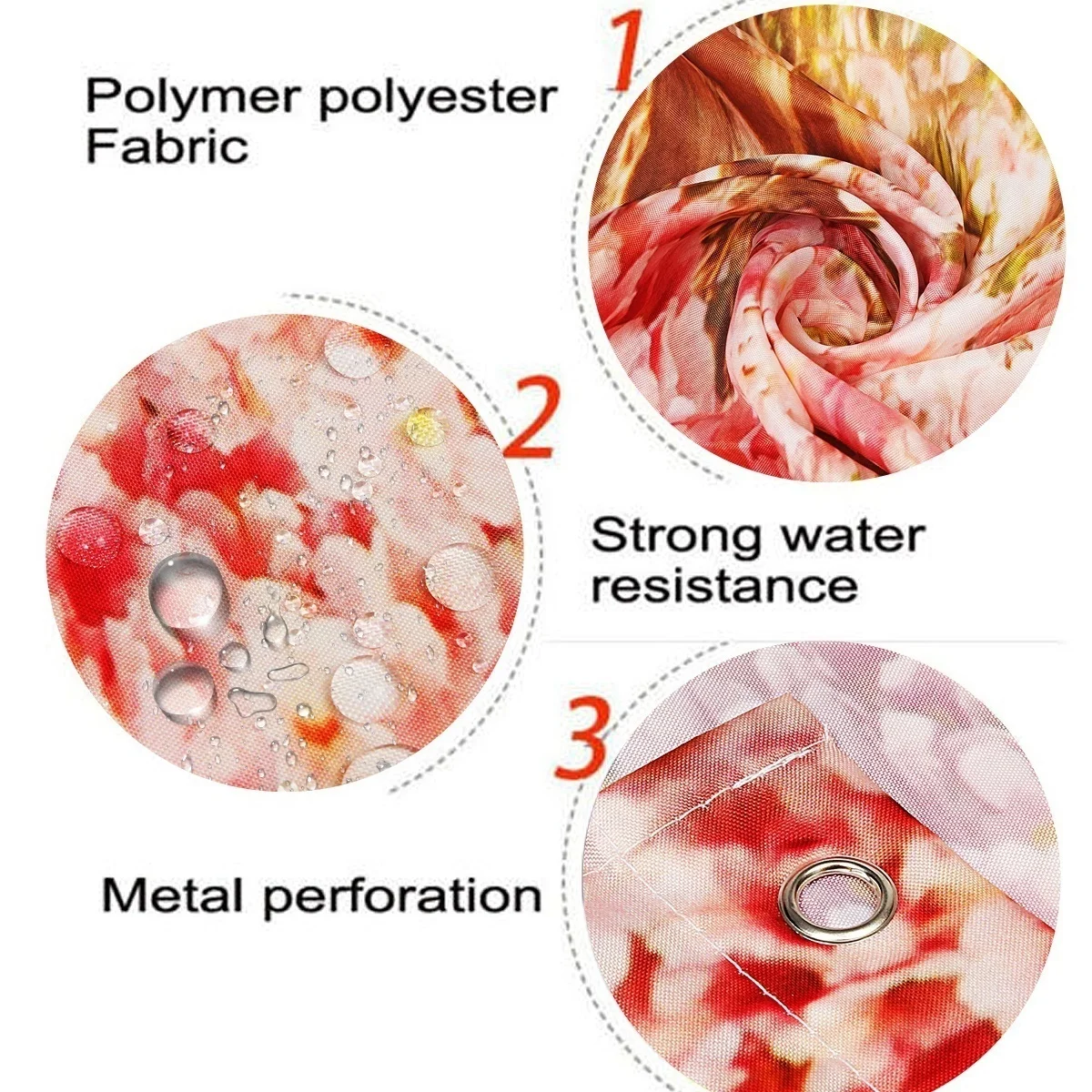 Душ Шторы розовая сакура узор шторка для ванны Водонепроницаемая Ванная комната Шторы ткань душевая шторка для душевой, ванной Шторы