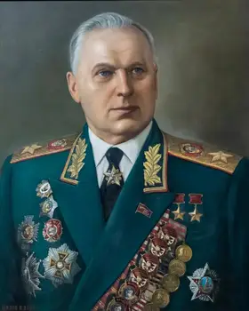 

Russia World War II General Portrait of a Soviet Russian General Konstantin Konstantinovich Rokossovsky PRINT painting on canvas