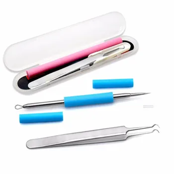 

Blackhead Remover Tool Stainless Stee Professional Beauty Tools For Blackhead Comedone Acne Blemish Remover Needle/Crochet Hook