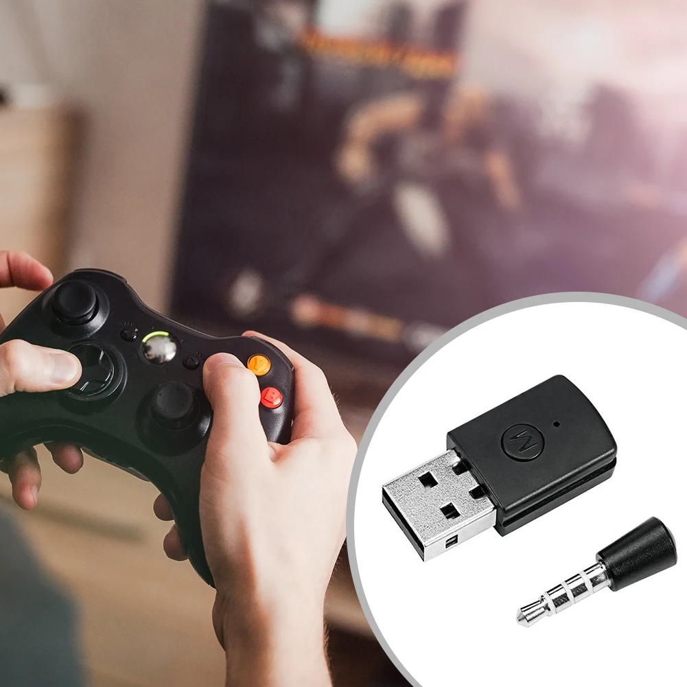 USB inalámbrico Bluetooth adaptadores de Audio Mini transmisor inalámbrico receptor de Audio BT Dongles auricular receptor para PS4 PS5