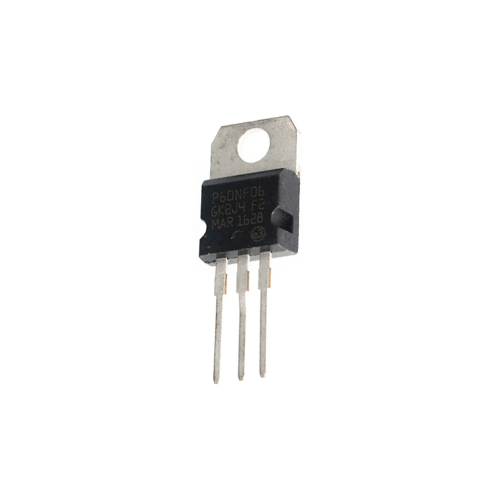 10PCS/LOT STP60NF06 P60NF06 60A 60V 60N06 60NF06 TO-220 TO220 Transistor MOSFET Chipset