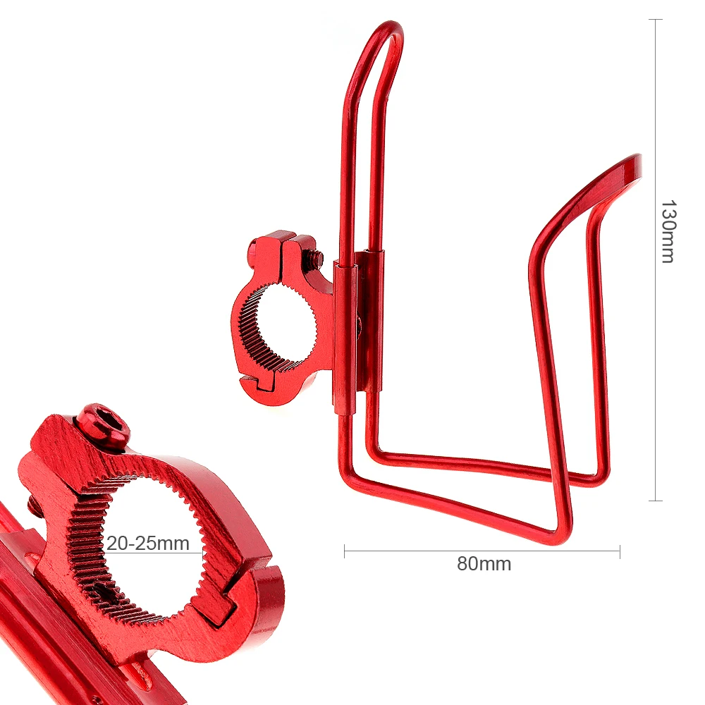 4 цвета алюминиевый сплав бутылка для мотоциклов клетка с зажимом и изогнутой рукояткой для мотоциклов и велосипедов