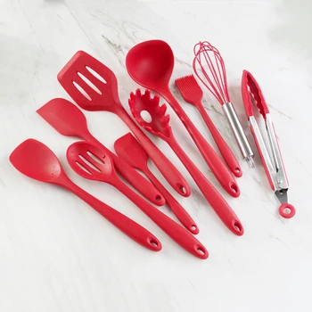 

10 Non-stick Baking Cookware Set Silicone Cooking Gadgets Spatula Spoon Kitchen Utensils Cooking Tools