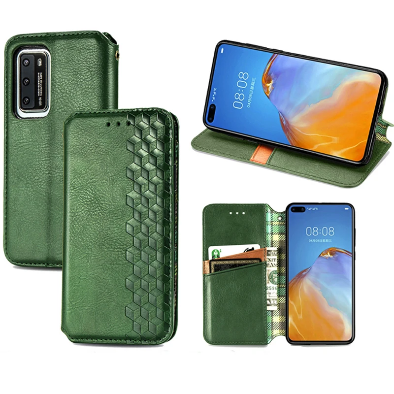 Кожаный чехол-бумажник с откидной крышкой для Huawei P40 Pro Y6P Y8P Y8S P Smart 2020 Nova Lite 3 Plus Honor