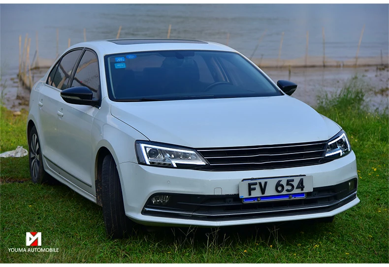 Автомобильный Стайлинг головная лампа для V W Jett a Mk6 светодиодный фонарь sagitar 2012- светодиодные фары DRL Bi Xenon объектив Высокий Низкий Луч