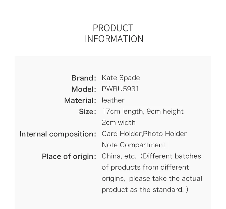 Аутентичный и брендовый Kate Spade Нью-Йорк женский кошелек PWRU5249/PWRU5072/PWRU5768/PWRU5931/PWRU5073/PWRU5525