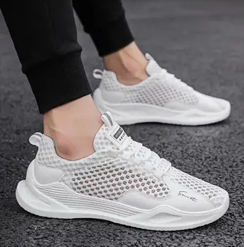 

Mens Leisure Sneakers Shoes Trail Running Sports Mesh Breathable Comfy Jogigng