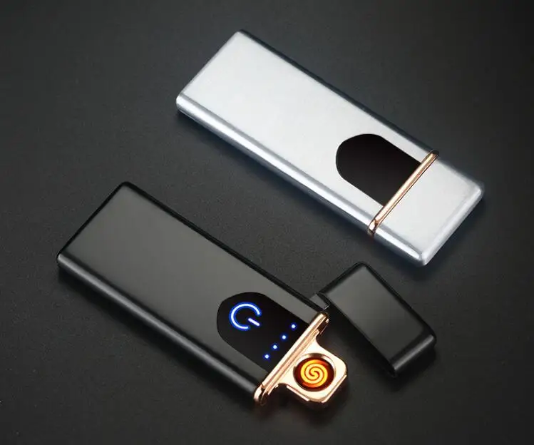 3 типа сенсорный экран электрическая зажигалка с подключением к USB плазменная сигарета зажигалка для курения Электронная Зажигалка Креативный подарок аксессуары для сигарет