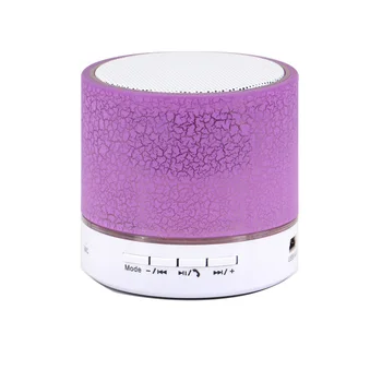 

A9 Smart Colorful LED Light Crack Pattern Mini Wireless Bluetooth Speakers Portable Bluetooth Stereo Speaker WithB/TF/FM/AUX
