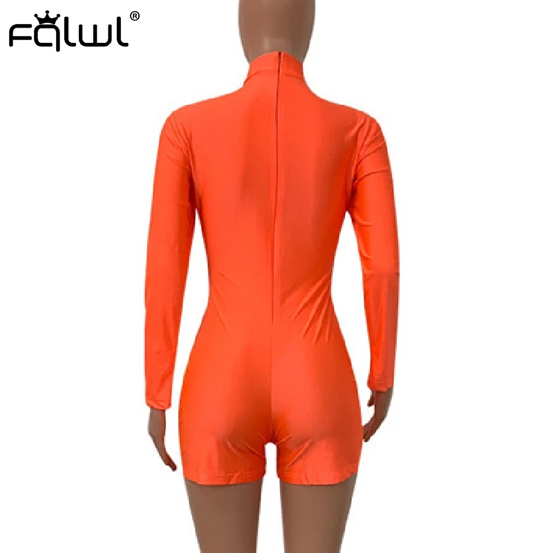 FQLWL Letter Print Black Summer Romper Biker Ladies Short Jumpsuit Female Long Sleeve Sexy Bodycon Jumpsuits Women Playsuit 2020 FQLWL Letter Print Black Summer Romper Biker Ladies Short Jumpsuit Female Long Sleeve Sexy Bodycon Jumpsuits Women Playsuit 2020