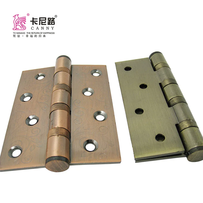 

Stainless Steel Decorative Pattern Hinge European Style Red Ancient Copper Hinge Bronze European Style Printed Hinge Door Hinge
