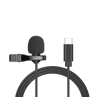 usb microphone Portable 3.5mm Mini Microphone For Phone Clip-on Lapel Lavalier USB Condenser Professional Mic For PC Laptop Type C Microphones dynamic microphone Microphones