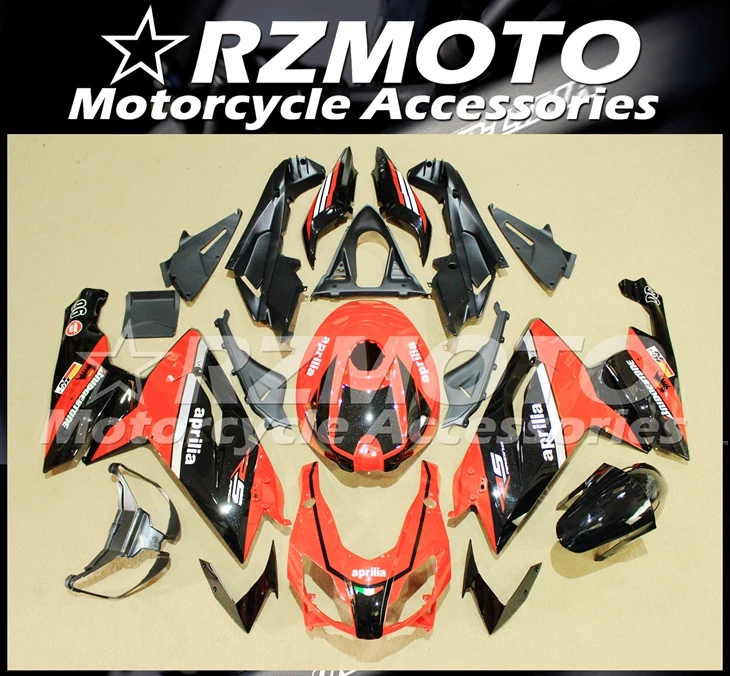 Инъекций ABS Полный обтекатели Наборы подходит для Aprilia RS125 2006 2007 2008 2009 2010 2011 06 07 08 09 10 11 Боди Комплект orange черный
