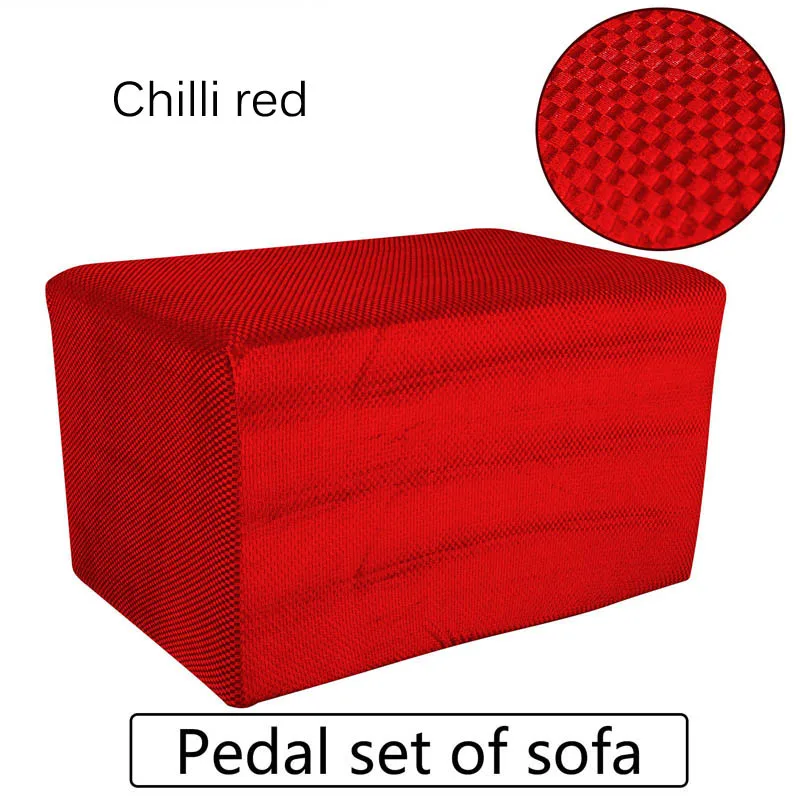 chili red Растягивающийся чехол для кресла, Pedales, чехлы на диванную подушку для гостиной, защитный чехол для мебели - Цвет: chili red