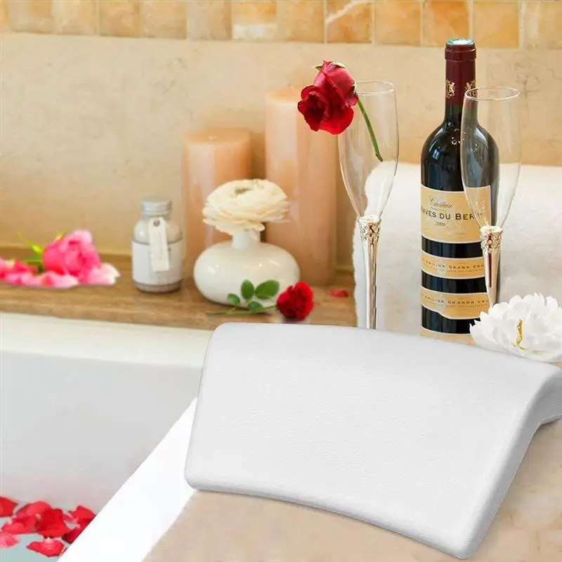 Практичная подушка для ванны ванна спа подголовник для шеи держатель С нескользящими присосками удобный держатель для ванны Аксессуары для ванной комнаты