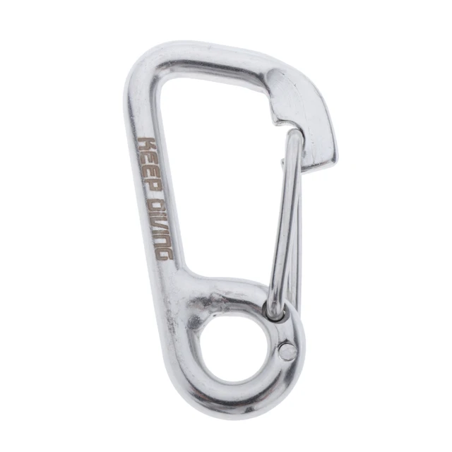 Stainless Steel 316 Rigid Eye Snap Hook with Safety Latch 5 1/2 Marine  Grade