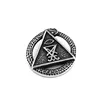 Illuminati Pyramid Eye Talisman Amulet Pendant Stainless Steel Satan Demon Devil Symbol Signet Biker Mens Pendant SWP0565A 1