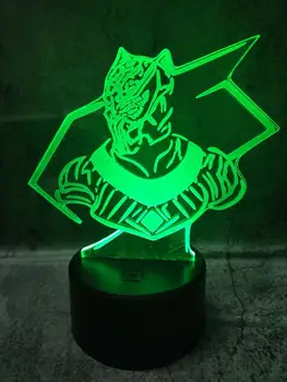 

Black Panther Shape USB 3D Night Light Led Touch Sensor 7 Color Changing Table Lamp for Home Bedroom Beside Decor Lighting