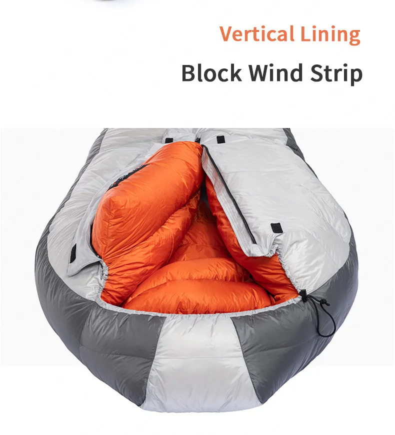 Naturehike открытый Alpine серии 850FP гусиный пух спальный мешок Мумия-23℃ Кемпинг Туризм утолщение водонепроницаемый ветрозащитный зимний