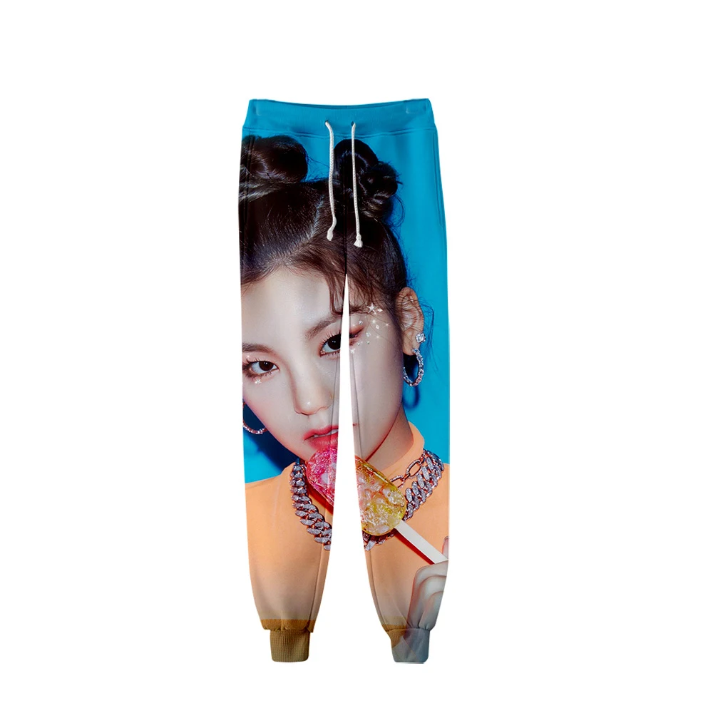 Новые ITZY YUNA RYUJIN CHAERYEONG LIA YEJI осень-зима спортивные штаны унисекс повседневные вельветовые утепленные штаны в стиле хип-хоп