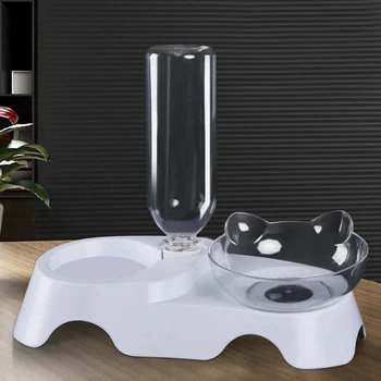 

15 Degree Raised Pet Bowls For Cats And Small Dogs Plastic Tilted Elevated Dog Cat Food And Water Bowls Stand Feeder dropshiping