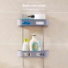 Полка ванной ванная клейкая держатель для кухонных приборов украшение дома полка для душа стойка двухъярусная подставка стойка