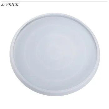 

Crystal Epoxy Resin Mold Coaster Round Tray Mirror Plate Casting Silicone Mould