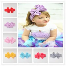 Алиэкспресс Лидер продаж стиль хлопок ткань дети лук детская лента для волос аксессуары для волос головной убор Европа и Америка Лидер продаж