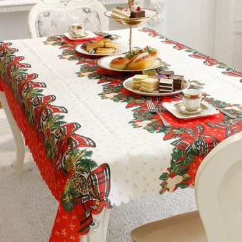 

Year Christmas Decorations Tablecloth Home Kitchen Dining Table Rectangular Linens Party Table Cover Christmas Ornament. QSK