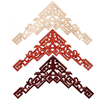 

Chinese ceiling background wall Liangtou mouthpiece gun angle European decal decoration flower piece Home Door Decor Crafts