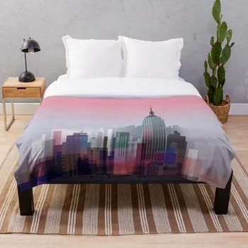 

New york NYC city Blanket Wool Flannel Plush Blanket Bedspread For office Sherpa Blanket Couch Quilt Cover Travel