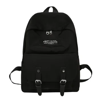 

New Fashion Simple Women Backpack Canvas Casual School Shoulder Bag for Teenage Couple Bag Backpacks Bagpack mochila #10