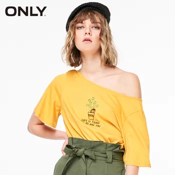 

ONLY spring Women's Loose Fit Thin Short-sleeved T-shirt| 119101577