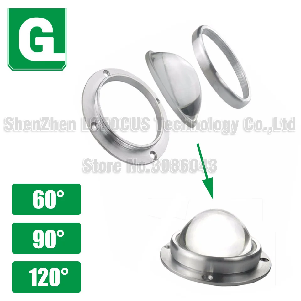 67 мм оптические светодиодные стеклянные линзы+ алюминиевое кольцо+ отражатель линзы коллиматор отражатель для DIY 20 Вт 30 Вт 50 Вт 100 Вт чип высокой мощности