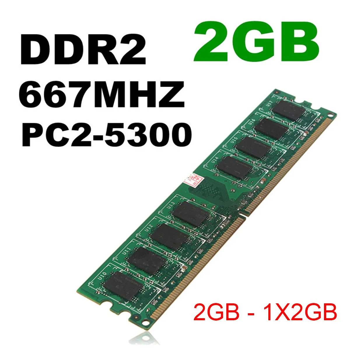 R Memoria adicional 2GB PC2-5300 DDR2 677MHZ Memoria para ordenador portatil PC TOOGOO 
