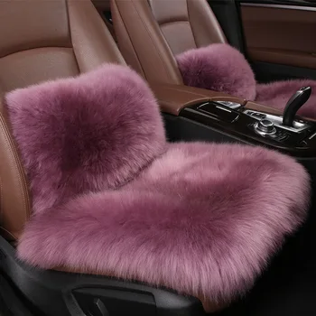 

winter The New Car plush Seat cushion Seat cover Keep warm Non-slip Pure wool seat cushion Used in truck SUV MPV