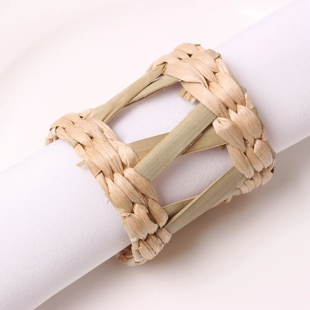 8Pcs Wood Napkin Rings Handmade Wooden Napkin Ring Holder