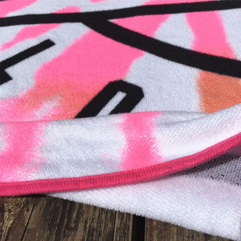 Microfiber Round Beach Towel Beach Mat European and American Style Print Beach Towel Portable Swimming Towel Bath Travel Towels