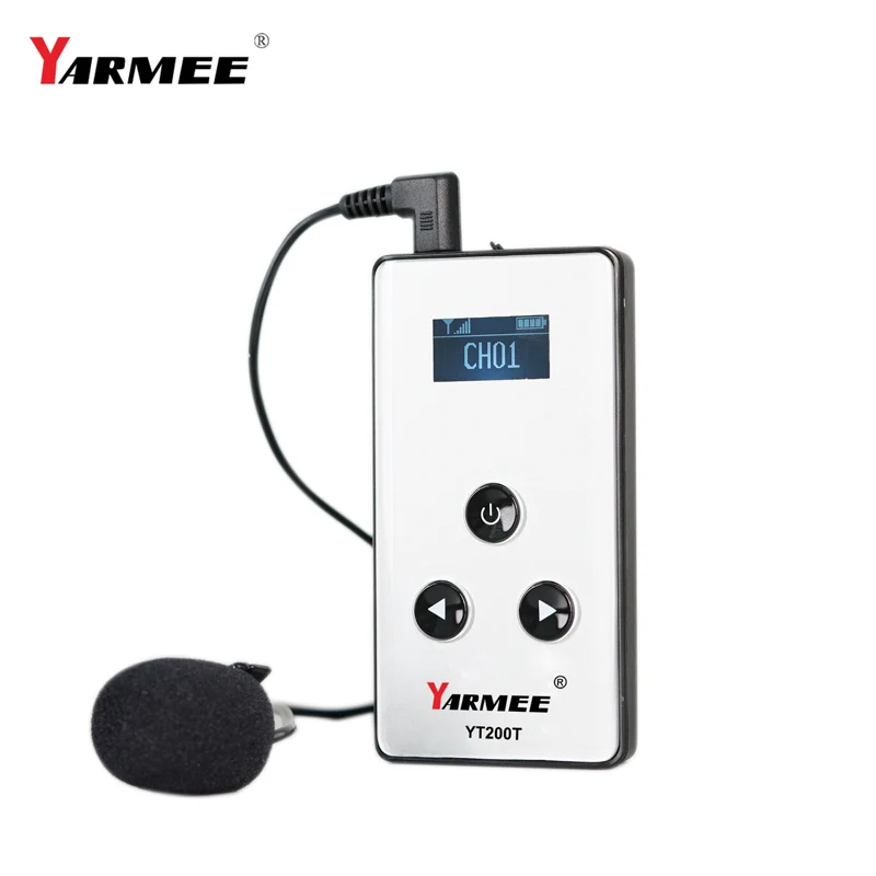 Microphone Wireless Tour Guide System Portable Audio Transmitter Receiver Tour Guide Whisper for Shoping Travelling Show Meeting 