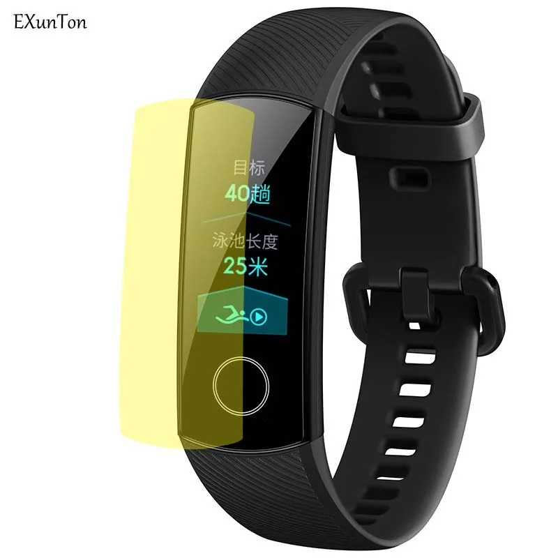 Мягкая ТПУ пленка с защитой от царапин для Huawei Honor Band 4 Защитная экрана 3 5 защитная
