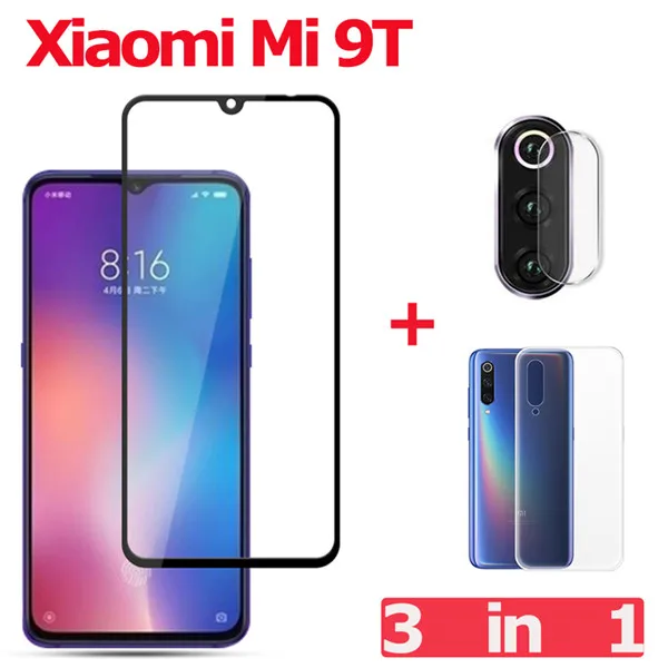 3-в-1 закаленное cтекло Xiaomi Mi 9 SE 9T Pro kамера cтекло Xiaomi Mi9 SE закаленное cтекло Xiaomi Mi9T Pro защитное стекло на сяоми ми 9т про стекло на ксиоми ми 9 се cтекло сяоми ми 9 се стекло Xiaomi Mi 9 SE 9T Pro - Цвет: Mi 9T 3-in-1