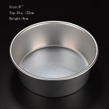 

4/5/6/8/9/10inch Aluminum Alloy Nonstick Round Cake Pan Baking Mould with Removable Bottom DIY Baking Tools MU8669