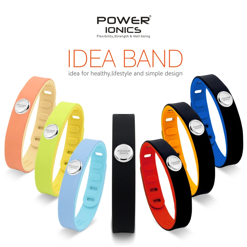 

Power Ionics 3000ions Sports Waterproof Titanium Bracelet Band Improve Sleeping