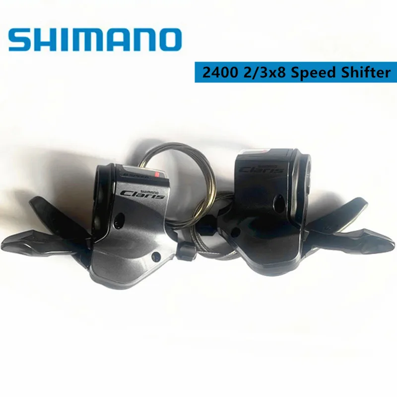 Shimano Claris SL-2400 2403 Bike Shifters 3x8 Speed Shift Levers Left/Right/Pair Shimano Claris SL-2400 2403 Bike Shifters 3x8 Speed Shift Levers Left/Right/Pair