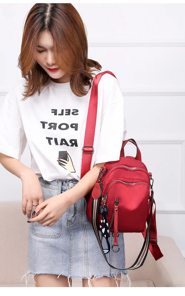 Рюкзак женский стильный Модный корейский стиль Модный Универсальный Повседневный Оксфордский тканевый женский плечевой ремешок для рюкзака Hangin