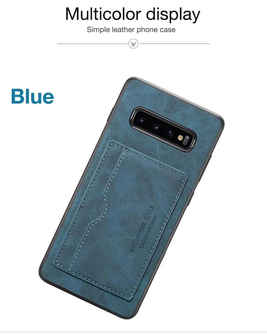 Простой ретро кошелек чехол для телефона для samsung S10E S10 Plus чехол элегантный мягкий чехол из искусственной кожи для samsung Note 9 Note 10 pro чехол