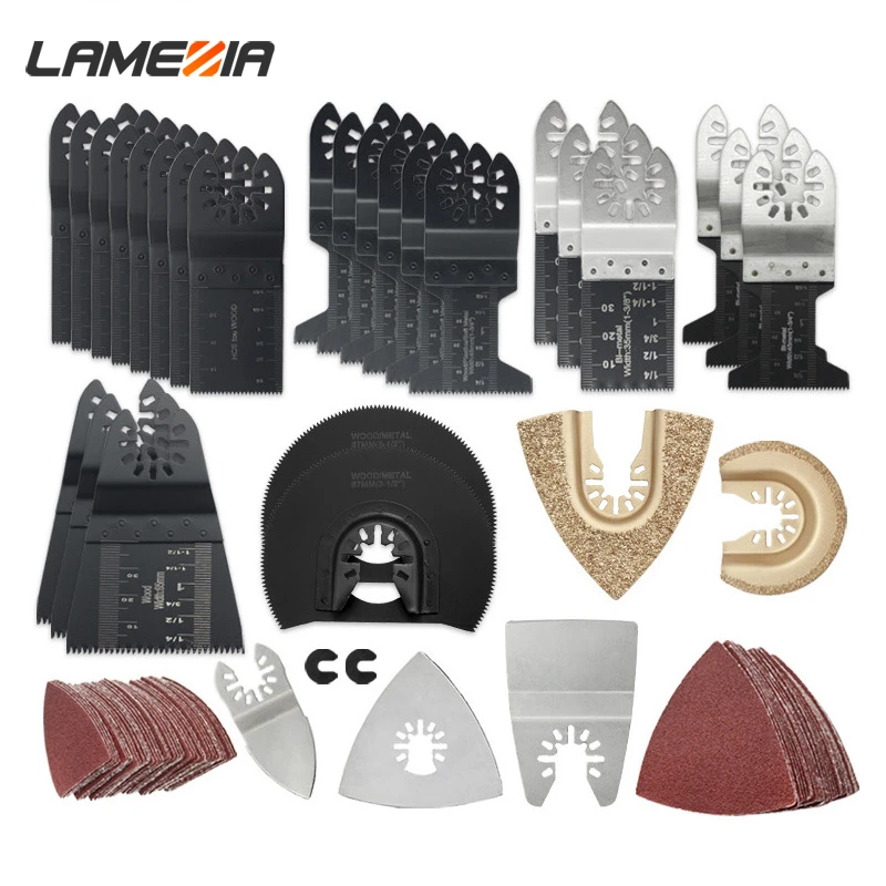 

LAMEZIA 108 pcs/set Saw Blades For Renovator Power Tool For Fein Multimaster Circular Dremel Electrical Accessories